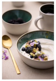 Biely/zelený keramický hrnček 300 ml Gastro White/Green – Bitz