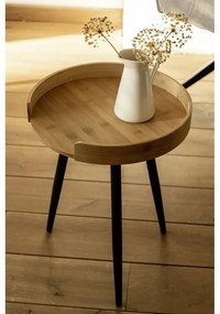 Bambusový okrúhly odkladací stolík ø 40 cm Loft – Wenko