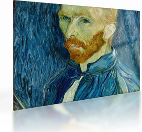 Sklenený obraz - Vincent van Gogh, Self-Portrait, reprodukcia (70x50 cm)