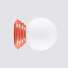 Nástenné svietidlo Zori, 1x biele sklenené tienidlo, p