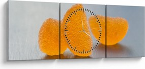 Obraz mandarínok (s hodinami) (90x30 cm)