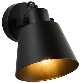 Brilagi - Nástenné bodové svietidlo TECHNO 1xE27/60W/230V čierna