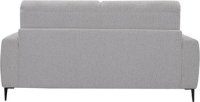 Rozkladacia pohovka na trvalé spanie Georgia, achátovo šedá tkanina