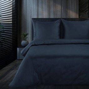 MAKOSATÉNOVÉ OBLIEČKY EVA MINGE ELEGANT1F 160X200 CM, 2 KS 70X80 CM TMAVOMODRÉ