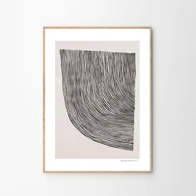 The Poster Club Plagát Curves by Leise Dich Abrahamsen 50x70 cm