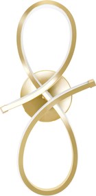 Toolight Toolight, LED nástenné svietidlo 18W APP1051-W, zlatá, OSW-01067