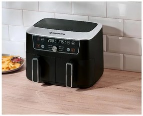 Silvercrest®  Dvojzónová teplovzdušná fritéza Shfdd 2600 B2  (100395850)