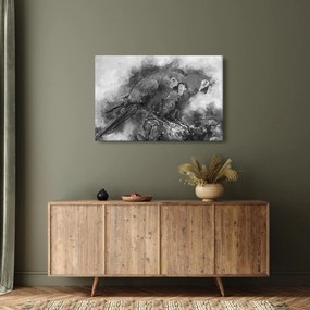 Obraz - Akvareloví papagáje (90x60 cm)