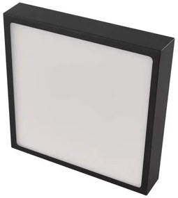 LED Stropné svietidlo LED/21W/230V 3000/3500/4000K 22,5x22,5 cm čierna