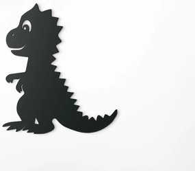 drevko Drevená nálepka do detskej izby Dinosaurík Rozmer obrazu: 37 x 32,5 cm, Farba dekorácie: Čierna