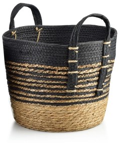Úložný košík Bali XL 33x26 cm černo-hnědý II