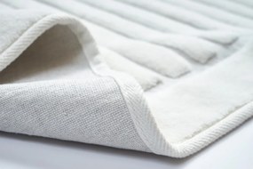 Súprava 2 kusov kúpeľňových predložiek bavlnených krémových béžových