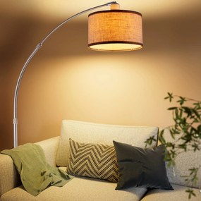 InternetovaZahrada Oblúková stojanová lampa s mramorovou základňou