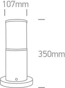 Vonkajšie stojanové svietidlo ONE LIGHT ext. stĺpikové svietidlo  67100/G