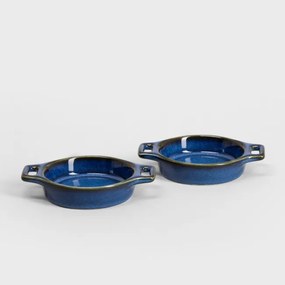 Sada dekoračných misiek OKINAWA tmavomodrých 743023 (2 ks)