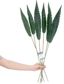 Umělá květina TROPI s dlouhými listy 1 ks zelená
