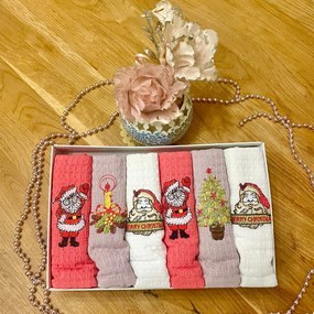 Utierky na riad vaflové Vianočné 40x60cm 6ks TiaHome