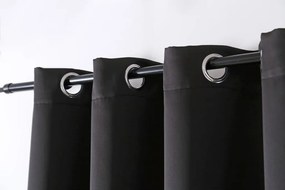 Záves OXFORD LIGHT 140x250 cm, čierny Zavesenie: Riasiaca páska