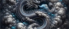 Obraz – Drak v dyme (120x50 cm)