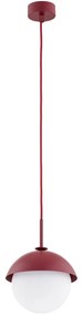 Argon 8296 - Luster na lanku CAPPELLO 1xE27/15W/230V červená