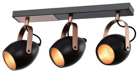 Bodové svietidlo ANICA 3xE14/40W/230V čierna/medená