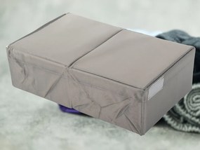 VERK GROUP Organizér do šatne, 2 priehradky, textilný šedý 20 x 34 x 10