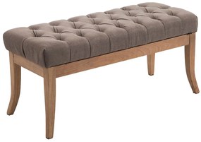 Lavica Ramses 100 - látka, nohy antik svetlé - Sivo-hnedá (Taupe)