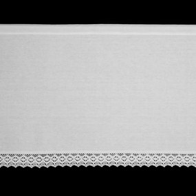 Biela záclona CLARIE s čipkou 150x60 cm