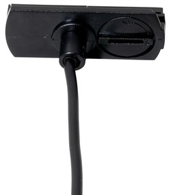 Moderné čierne závesné svietidlo pre 1-fázový koľajnicový systém - Iconic Frini