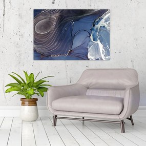 Obraz - Mramorovaný atrament (90x60 cm)