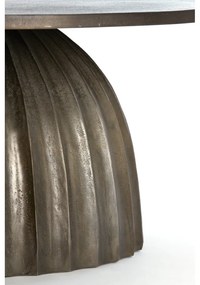 Kovový okrúhly odkladací stolík ø 70 cm Veglia – Light &amp; Living