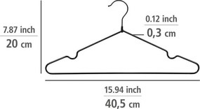 Kovové vešiaky v súprave 20 ks Sascha – Wenko