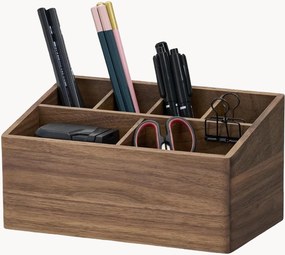 Organizér na písací stôl z orechového dreva's priehradkami Oakywood