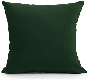 Dekorstudio Luxusná obliečka na vankúš VELVET v tmavozelenej farbe