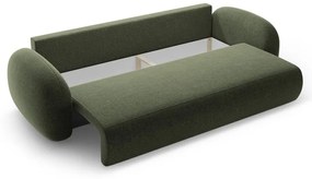 Zelená ženilková rozkladacia/s úložným priestorom pohovka 262 cm Tonale – Cosmopolitan Design