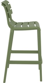HELEN BAR 75 záhradná barová stolička olive green