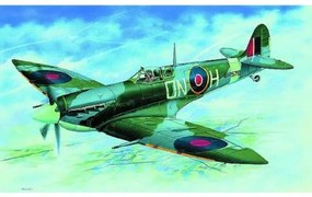 Model Supermarine Spitfire H.F.MK.VI 12,9x17,2cm v krabici 25x14,5x4,5cm