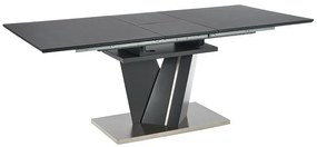 Rozkladací stôl Salvador 160/200x90cm Tmavé Popolavý/Tmavé Popolavý