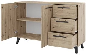 Komoda Korku 2D3S, Farby: Dub artisan