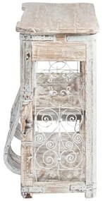 furniture-nabytek.cz - Masívny barový pult Zambezi z lakovaného dreva, biely – 180×45×95 cm