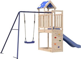 vidaXL Vonkajšia súprava na hranie masívna borovica