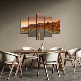 Obraz cesty a skál (150x105 cm)