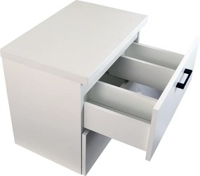 Comodo Kúpeľňová skrinka pod doskové umývadlo Agria W 60-HD - biela/biela