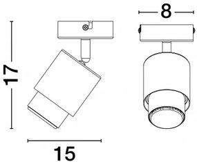 Nikel designové stropné svietidlo Ison