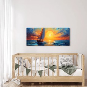 Obraz - Plachetnica (120x50 cm)