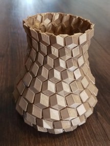 HRADIL Váza mozaiková 11,5 cm Farba: Čierna