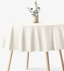 Goldea okrúhly obrus malaga - prírodný Ø 140 cm