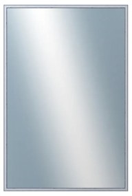 DANTIK - Zrkadlo v rámu, rozmer s rámom 40x60 cm z lišty Hliník strieborná drásaná (7269218)