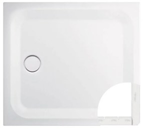 BETTE Ultra štvorcová sprchová vanička z glazovanej titánovej ocele, 1000 x 1000 x 25 mm, biela, nosič vaničky Minimum, 5940-000T1