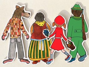 MARIONETINO – Červená Čiapočka – bábky 4 ks